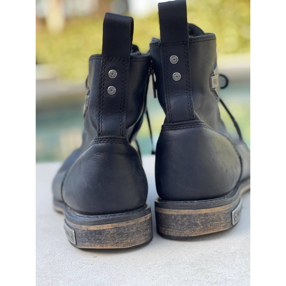 Harley-Davidson Men's Clancy Waterproof Black Motorcycle Boots M-10 - Picture 5 of 7
